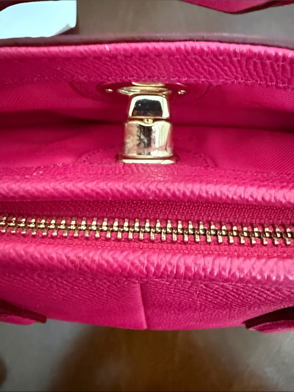 Coach Prince Street mini satchel pink Ruby EUC 11 1/2"(L) x 7 3/4" (H) x 4 1/4" - Picture 10 of 13